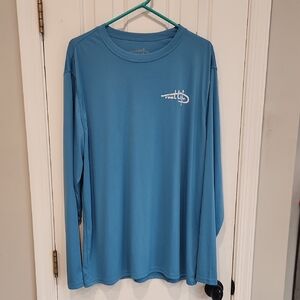 Reel Life Men's Blue Long Sleeve Tee